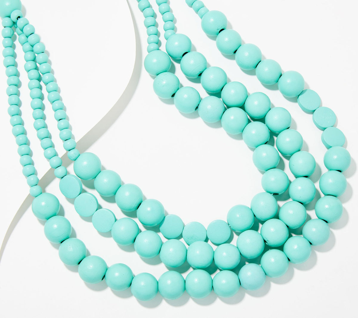Susan Graver Multi-Strand Turquoise Beaded Necklace