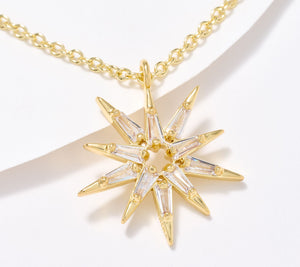 Kirks Folly Star of Wonder Pendant Necklace, Goldtone