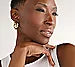 BellaOro Polished 1-1/4" San Marco Hoop Earrings, 14K Gold Over Resin