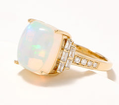 Effy Ethiopian Opal & Diamond Cocktail Ring, 14K Gold, Size 7