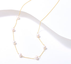 Honora Freshwater Cultured Pearl Singapore Chain Necklace, 14K