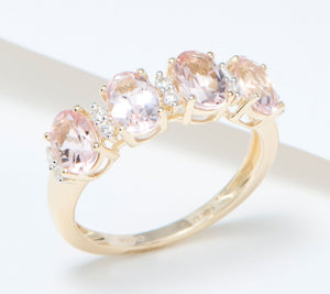 Affinity Gems Oval Cut Gemstone & Diamond Ring | Size 10