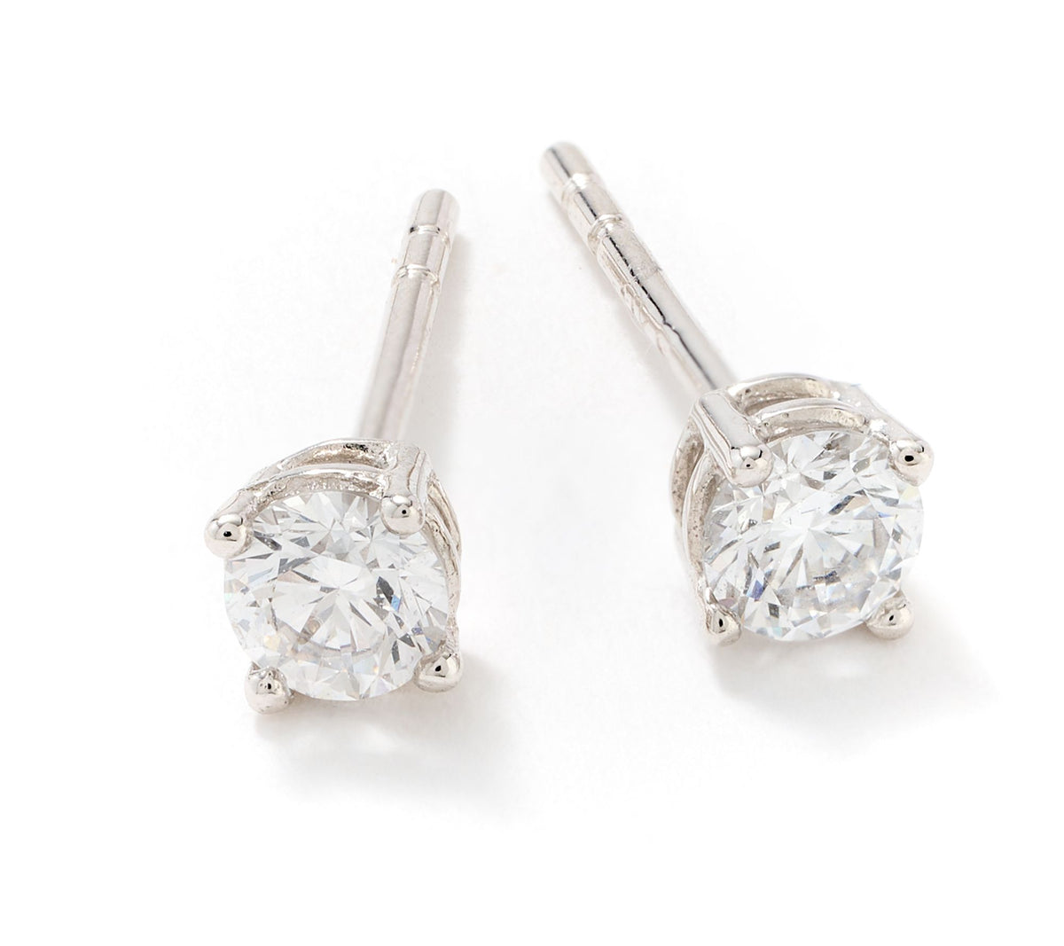 Fire Light 14K White Gold Lab Grown Diamond 0.25cttw Stud Earrings