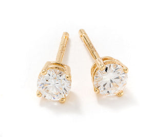 Fire Light 14K Yellow Gold Lab Grown Diamond 0.25cttw Stud Earrings,