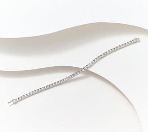 Fire Light Sterling Silver Lab Grown Diamond 1cttw Tennis Bracelet, 8"