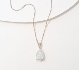 Fire Light Lab Grown Diamond 2cttw Pear 18" Necklace, 14K
