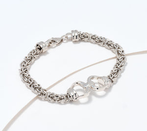David Markstein Sterling Silver Byzantine Bracelet, Large