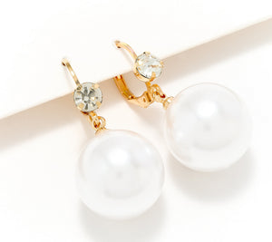 Joan Rivers Gold Tone Parisian Drop Leverback Earring