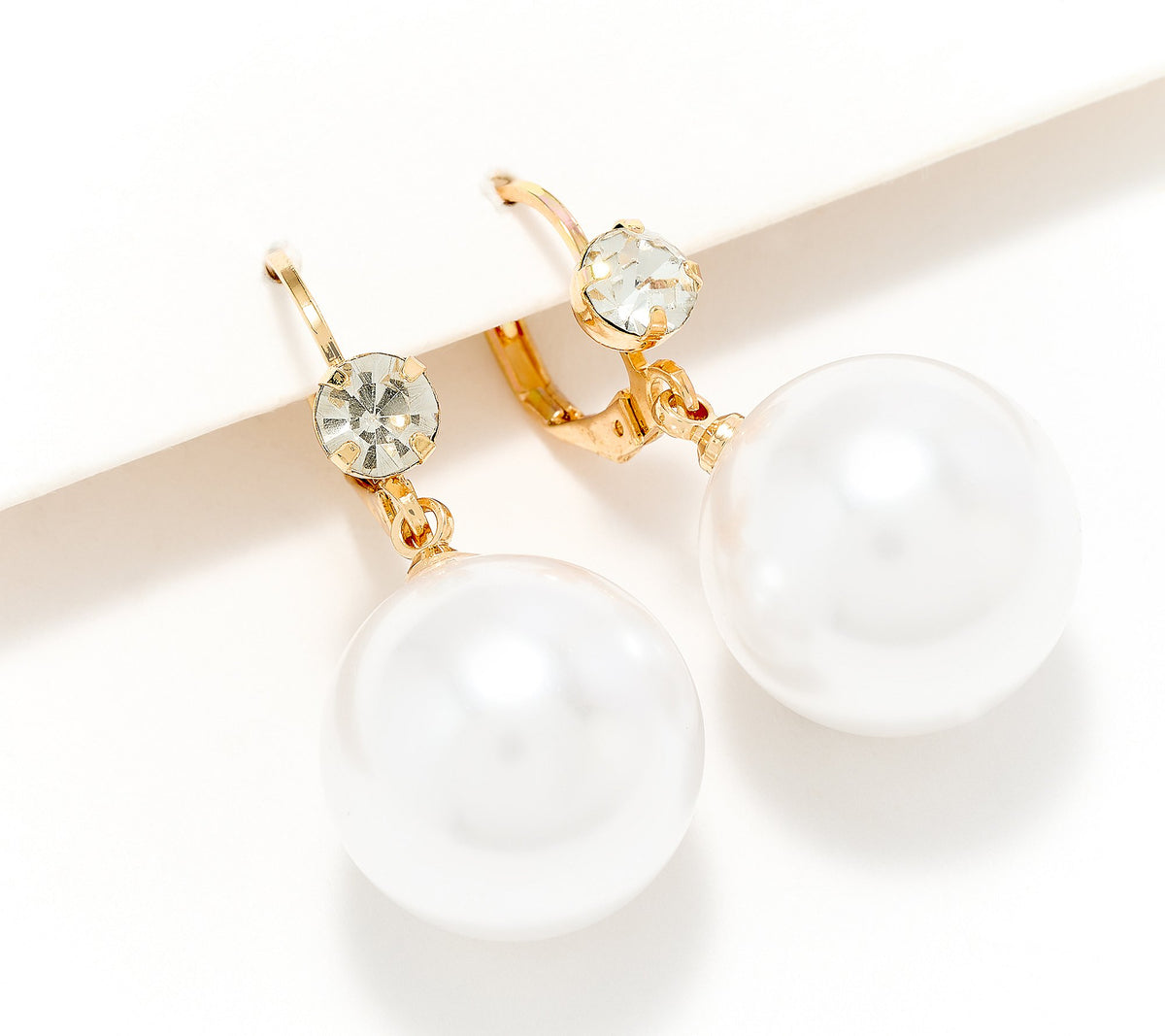 Joan Rivers Gold Tone Parisian Drop Leverback Earring