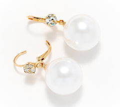 Joan Rivers Gold Tone Parisian Drop Leverback Earring