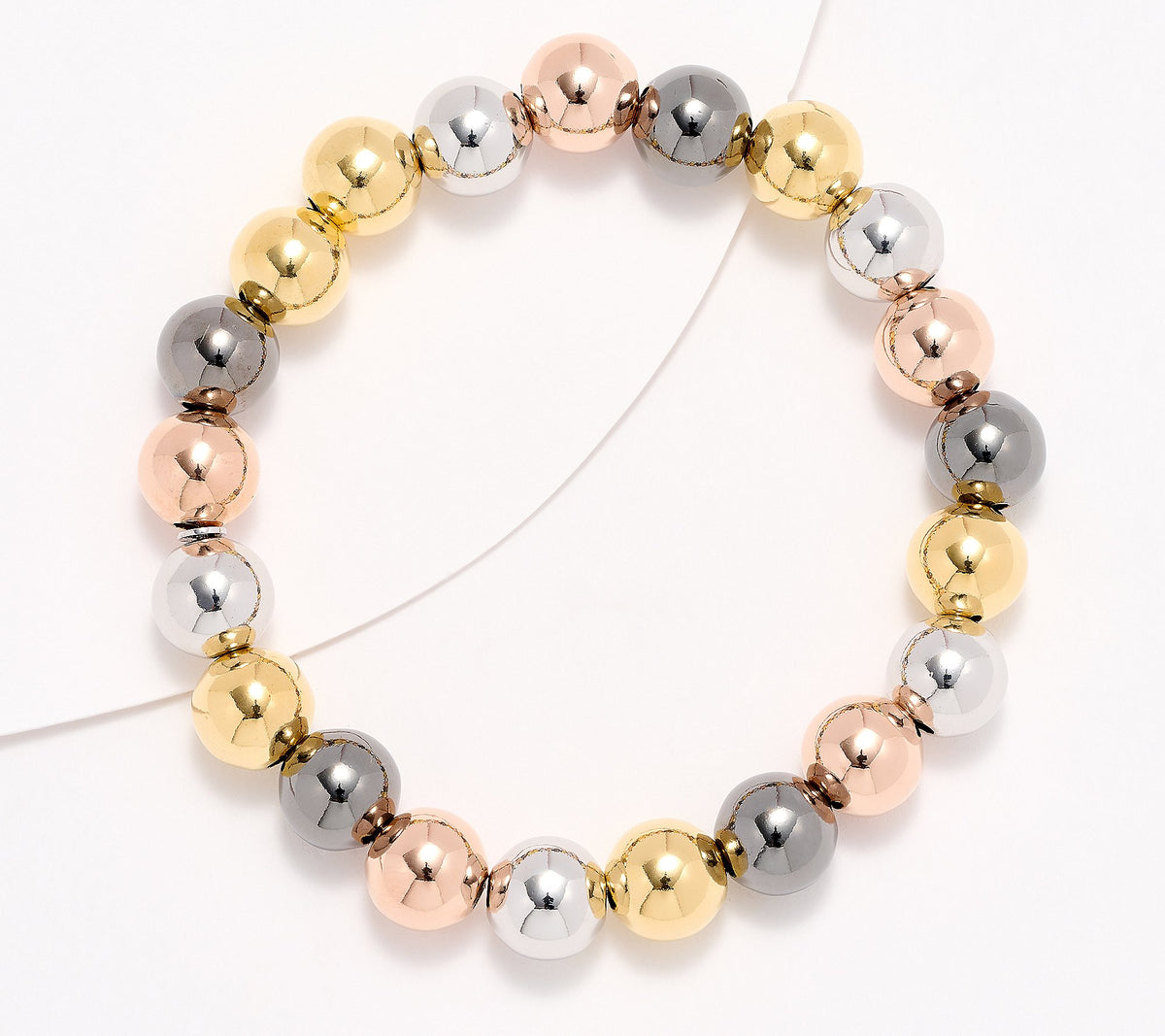 David Markstein Bronze 10mm Beaded Bracelet, Average/Large
