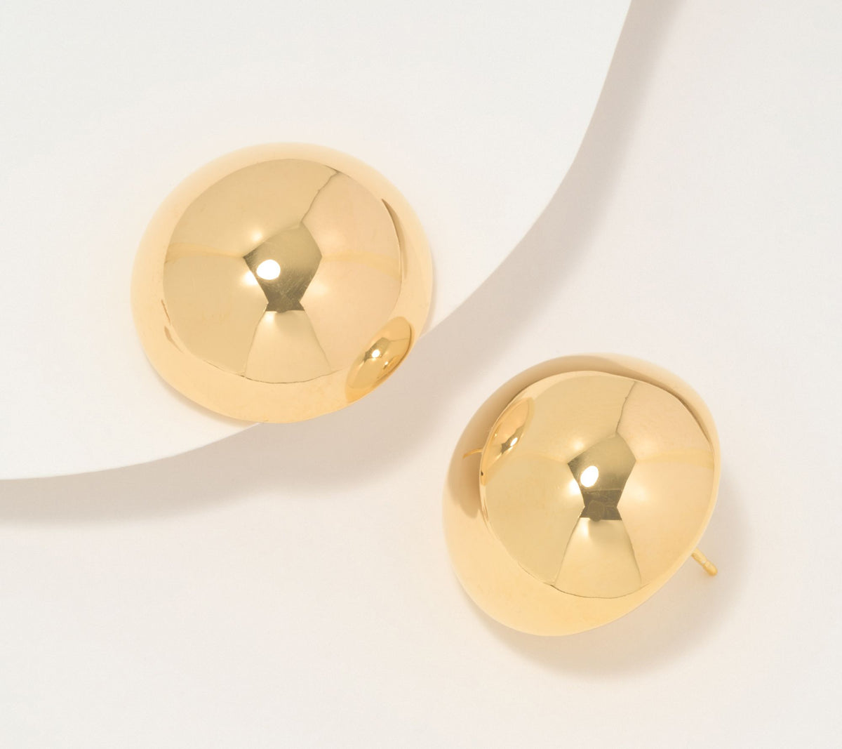 UltraFine 950 Silver 25mm Bold Bead Stud Earrings