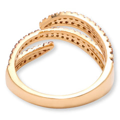 Rarities Champagne Diamond Sculptural Ring, Size 6