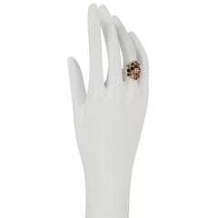 Colleen Lopez Sterling Silver Multicolor Tourmaline Cluster Ring, Size 5