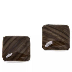 Jay King Sterling Silver Asian Chestnut Stone Stud Earrings, 3/4"
