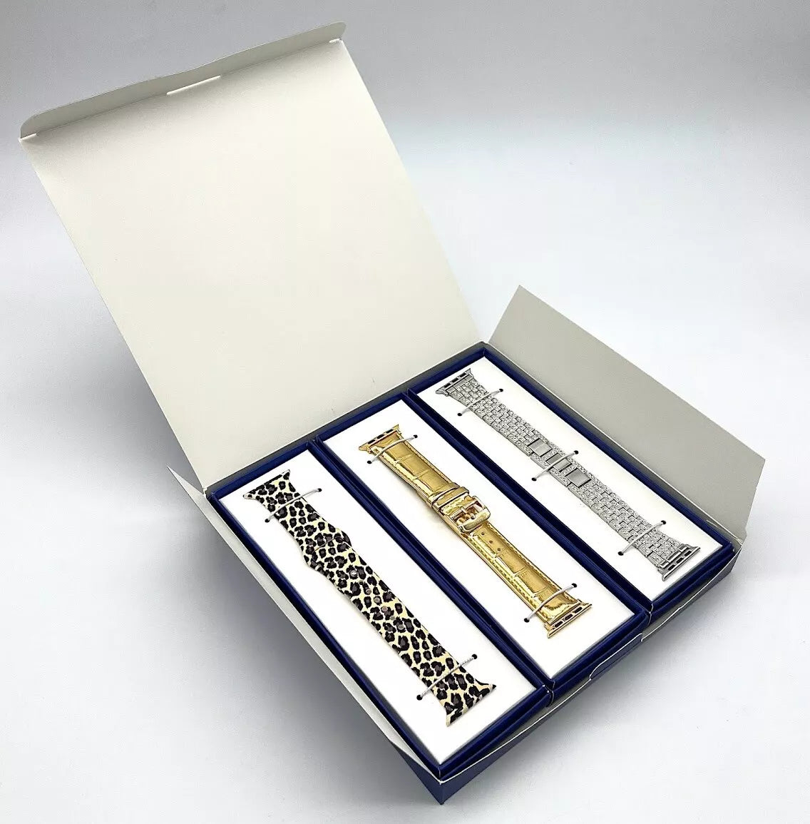 Kessaris Silver, Gold, or Leopard Panther Interchangeable Apple Watch Straps Ã¢â‚¬â€œ Stylish and Durable Bands for All Apple Watch Models