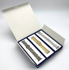 Kessaris Silver, Gold, or Leopard Panther Interchangeable Apple Watch Straps Ã¢â‚¬â€œ Stylish and Durable Bands for All Apple Watch Models